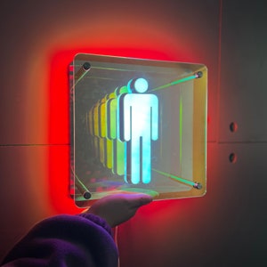 Letrero iluminado acrílico LED personalizado, señalización de guía colorida para interiores, letrero con indicaciones para restaurante, identificador de caracteres de WC