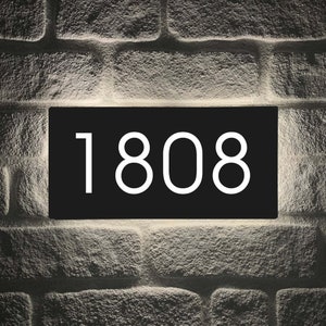 Custom House Number Sign,Backlit Metal Sign,House Decoration Signs,Door Number Sign Plaque,Address Number Sign,Address Plaque ,Street Sign