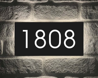 Custom House Number Sign,Backlit Metal Sign,House Decoration Signs,Door Number Sign Plaque,Address Number Sign,Address Plaque ,Street Sign