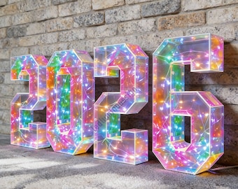 Letreiros gigantes de LED com números de 0 a 9, de 90 cm a 120 cm, para decoração de fundo de casamentos, recepções de aniversário e eventos.