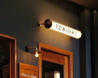 Custom Light Box Sign | Outdoor Business Display | Round LED Light Box for Cafe Bar | Weatherproof Signs| Double Sided Lighting Storefront