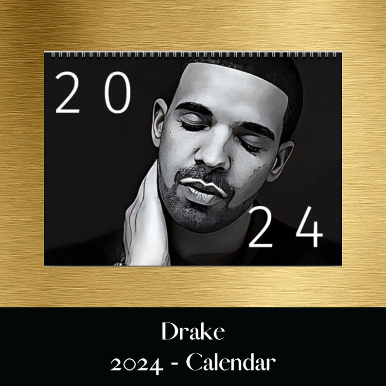Drake Calendar 2024, Gift Idea, OVO Vibes, Wall Decor, Wall Calendar