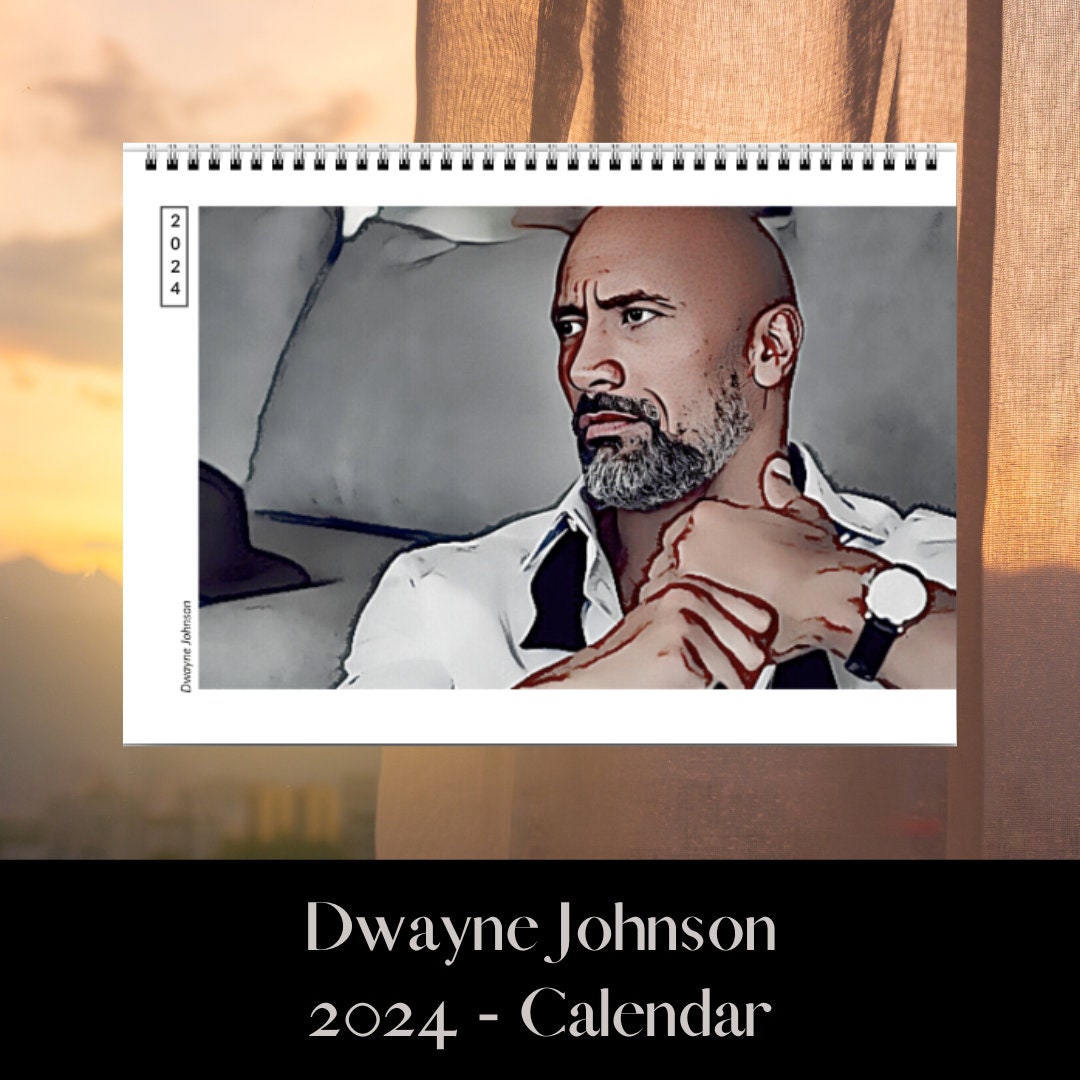 Dwayne Johnson 2024 Calendar 2024 Calendars sold by Revolutionary 
