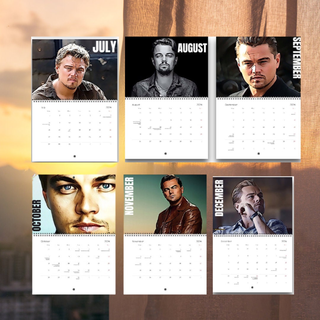 Leonardo DiCaprio 2024 Calendar 2024 Calendars sold by Eddy Clinical