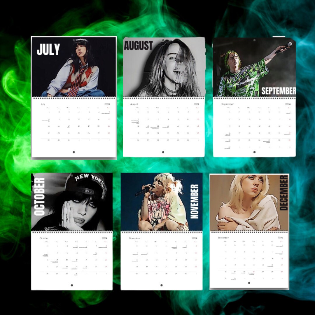 Billie Eilish Calendar 2024, Gift idea 2024 Calendars sold by ...