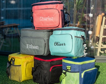Personalized Insulated Cooler Bag, Oxford Fabric Lunch Box, Groomsmen Gift
