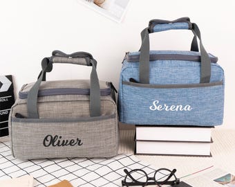 Personalized Insulated Lunch Bag, Custom Family Tote, Cooler Bag