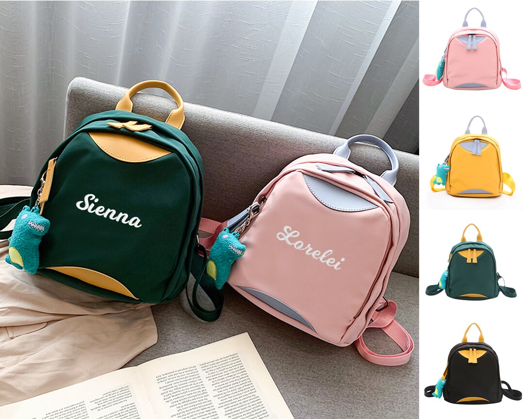 Custom Girl Toddler Backpack - Elk Design, Personalized Name, Preschool Bag, Lightweight, Adjustable Straps