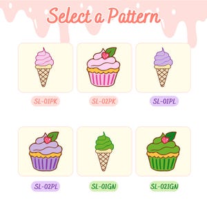 Custom Embroidered Lunch Bag: Insulated Drawstring Bag, Ice Cream & Cupcake Design image 7
