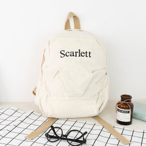Kids Canvas Backpack, Personalized Mini Backpack, Unisex backpack, Design Your Own Custom Bag and Choose Your Patches, Perfect Gift for Kids