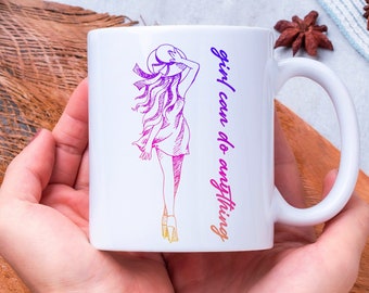 Mug power girl tasse personnalisée cadeau à offrir,