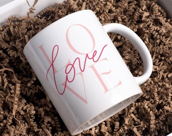 Love mug, personalized mug, leaving gift, corporate gift to offer,
