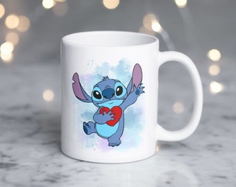 Mug stitch personnalisé , tasse enfant, stitch et angel,  mug personnalisable à offrir