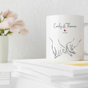 Mug personnalisé couple, noces , mariage, anniversaire mug personnalisable N° 1