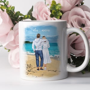 Personalized mug, couple mug, personalized gift, cup to offer