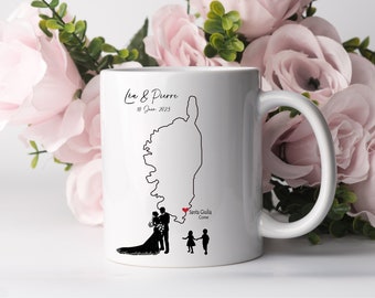 Mug personnalisé mariage, mug personnalisable