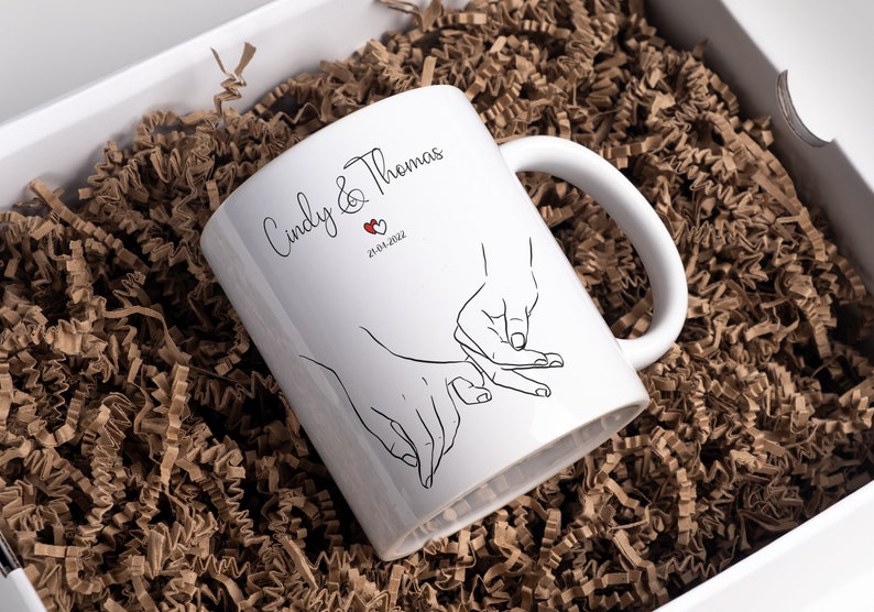 Mug personnalisé couple, noces , mariage, anniversaire mug personnalisable image 1