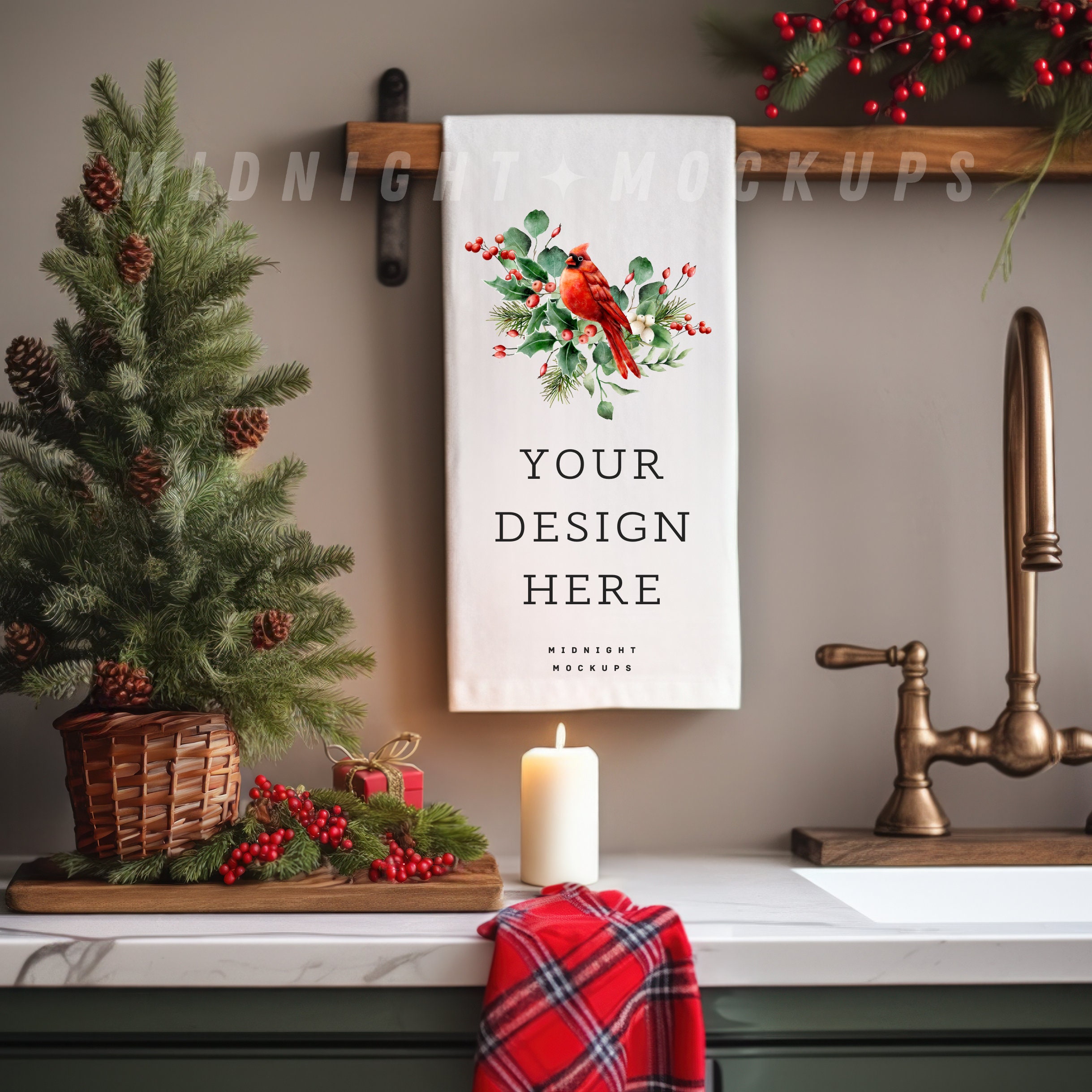 Farmhouse Flour Sack Individual Christmas Tea Towel (8) Designs – Anthem  Graphix