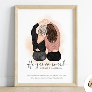 Personalized gift for your best friend | best friends poster | Birthday gift | Christmas present | Image PDF digital