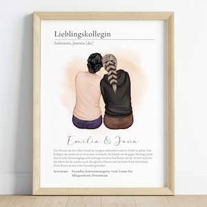 Personalized gift for your work colleague | Farewell gift poster | Birthday gift | Christmas present | PDF digital download