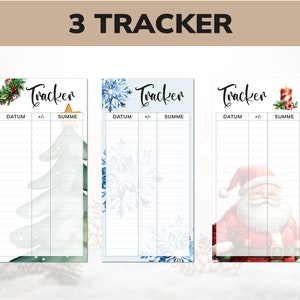 Savings Challenge Christmas Set incl. Tracker Savings game with dice Budgeting save PDF suitable for the A6 envelope method economy binder image 6