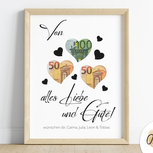 Birthday cash gift | heartfelt gift | birthday present | picture | poster | personal gift | giving money
