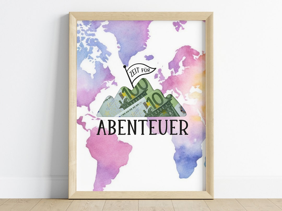Geldgeschenk Geburtstag Geld Reise reisen kreatives