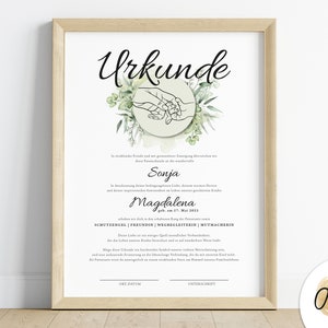 certificado de padrinho personalizado para madrinha | padrinho | Carta de patrocínio | Presente de batismo | Madrinha | Padrinho Presente para padrinhos | Obrigado