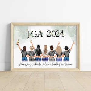 Personalized bachelorette party gift | Bachelorette party souvenir | Wedding gift for bride | Birthday gift for girlfriend | PDF image