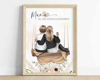 personalized gift for mom | Gift for Mother's Day | Mother's Day gift | Birthday gift | Family picture | digital download
