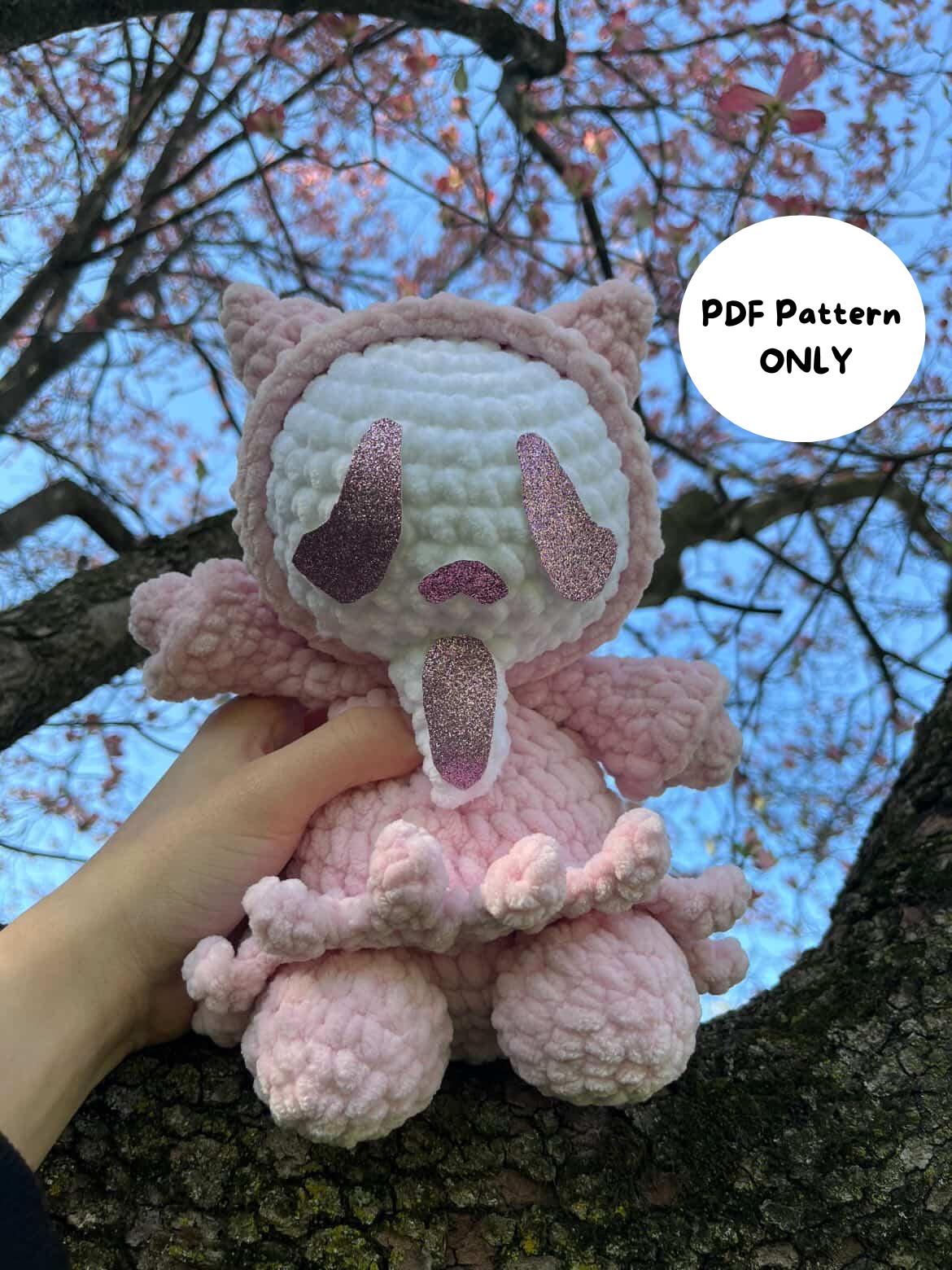24 Ghostface Crochet Patterns for Spooky Decor, Gifts, and Amigurumi Fun 4 Kitty GhostFace Crochet Pattern