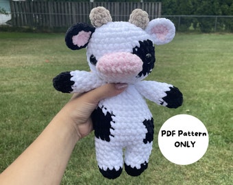 Amigurumi Cow Pattern, plush pattern, Stuffed cow toy, Cow, Crochet cow, Cow Plush, Amigurumi cow plush, cow pattern, Stuffed cow pattern