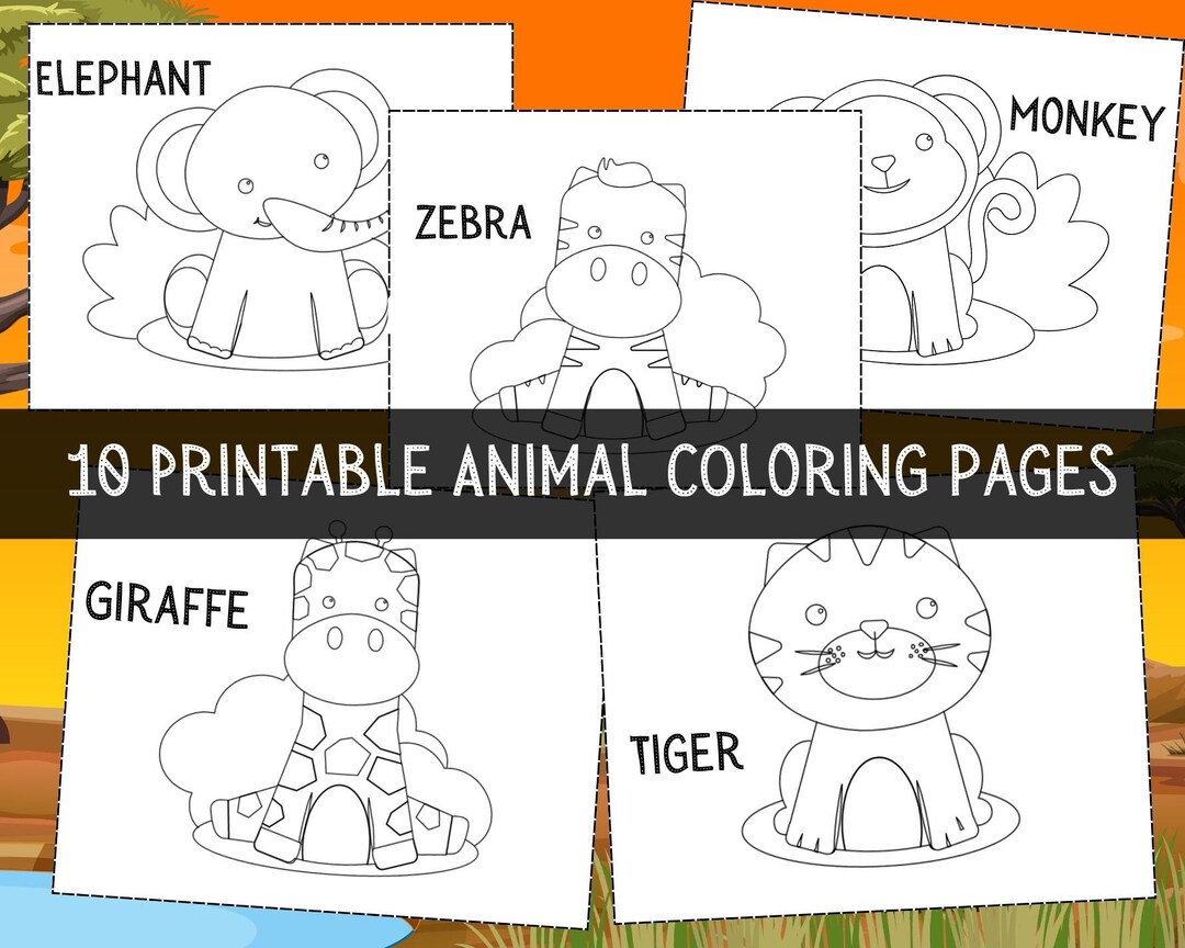10 Amazon Animal Coloring Pages for Creative Kids and Adults