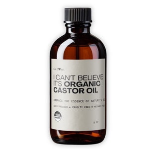 Organic Castor Oil in Glass Bottle | Hexane Free | Cold Pressed