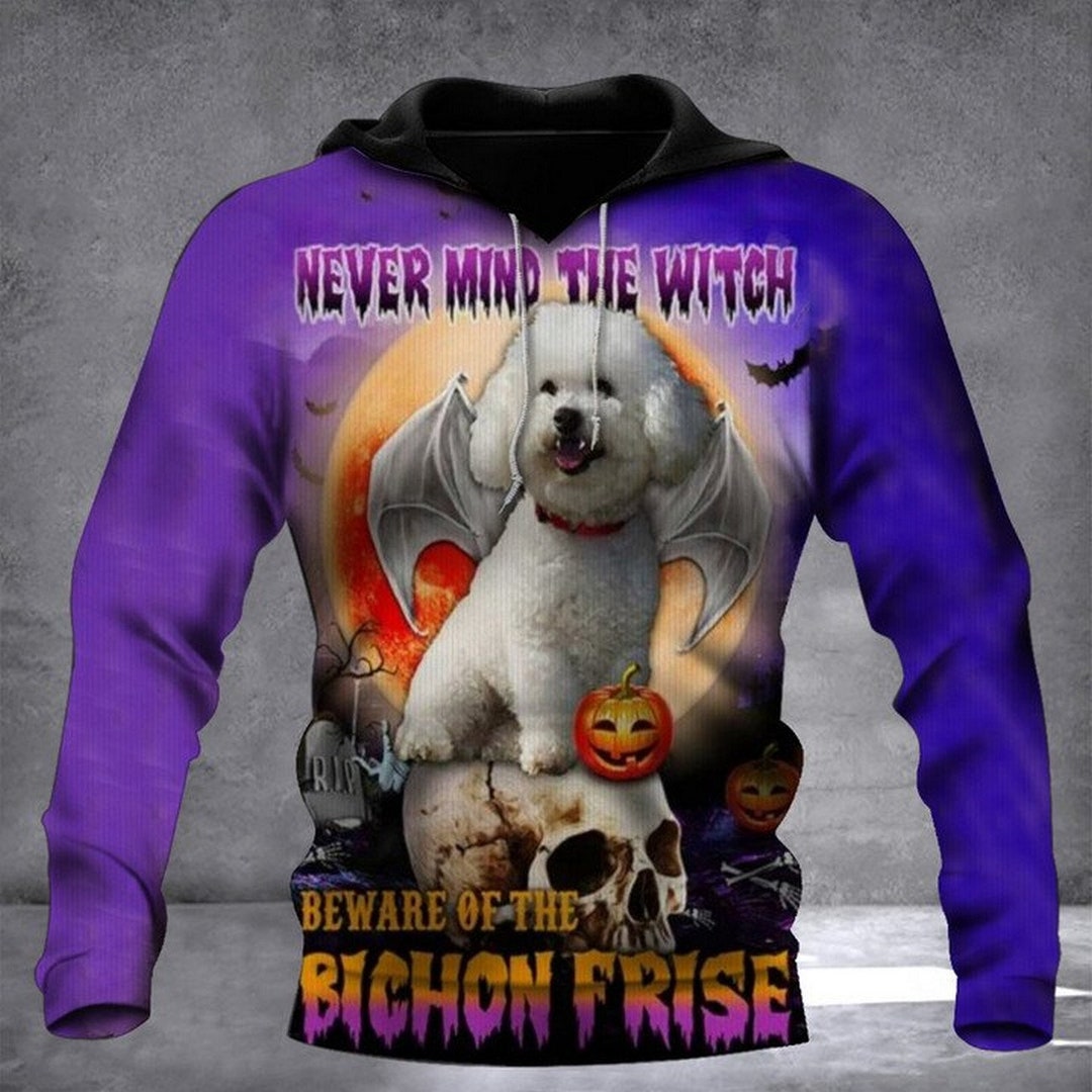 Never Mind the Witch Beware of the Bichon Frise Pullover - Etsy