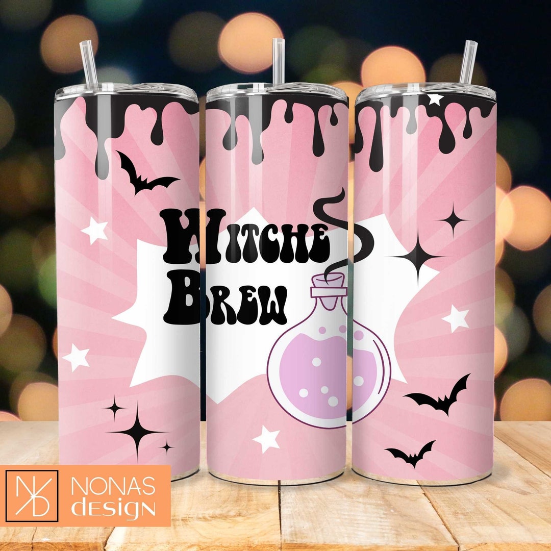 Witches Brew Tumbler Wrap 20 Oz Skinny Tumbler Sublimation - Etsy UK