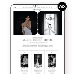 Wedding Planner Wix Template | Elegant Bridal & Event Design | Editable Planning Website (Digital Download)