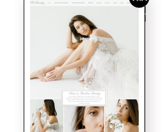 Wix Bridal Website Template: Salon & Makeup Artist Design (Digital Download)