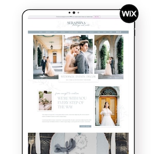 Elegant Wedding Planner Wix Template: Customizable Event Website (Digital Download)