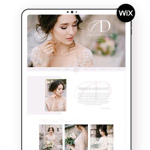 Bridal Beauty Wix Template | Elegant Wedding Stylist Design | Editable Hair & Makeup Website (Digital Download)