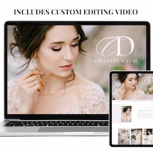 Romantic Wix Website Template for Bridal Beauty - Salon Spa Website - Spa - Makeup Artist - Spa Website - Online Shopping Website