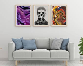 The Dance Of Opposites, Digital Print Wall Art , AI Art, 300dpi, Digital Download, Room Decor, Printable