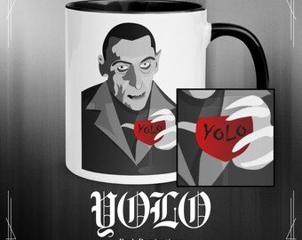 Vampires Only Live Once Coffee Mug - Funny Sarcastic Work Mug - Halloween Gift