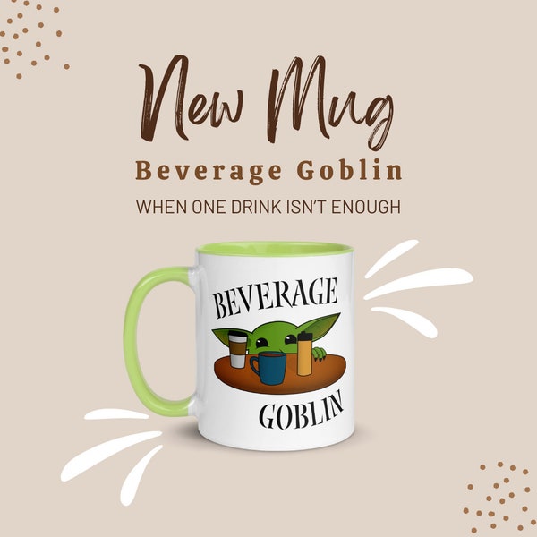 Beverage Goblin Funny Coffee and Tea Mug for Birthdays and Father's Day