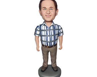 Custom man Bobbleheads,Custom Grandfather Bobblehead,Custom Bobblehead For Boss, Make Your Bobble Head,Custom Father Figure,Christmas gifts