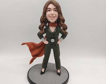 Personalized Hero Bobbleheads, Custom Superhero Bobblehead, Custom Superhero Gifts For Adults, Customized Superhero Figures