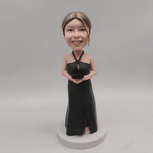 Benutzerdefinierte Mädchen Bobble Head, erstellen weiblicher Host Bobble, machen Sie Ihre eigenen Bobbleheads, benutzerdefinierte Bobbleheads weiblich, personalisierte Actionfigur von sich