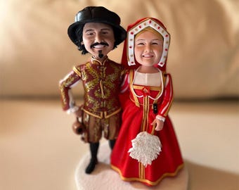 Custom Wedding Cake topper Bobblehead,personalized sculprture bobblehead,bobblehead anniversary gifts,wedding gift for couple,Christmas Gift
