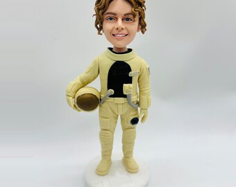 Custom spaceman Bobblehead with helmet,Personalized Gifts For Him,Birthday Gift,Best Gift Idea For son,Gift For Dad Custom bobble head
