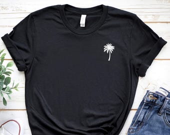 Unisex &quot;Palm Tree&quot; T-Shirt - Black | Travel | T-Shirt | Tee | Gift